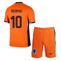 Nizozemska Memphis Depay #10 Domaci Dres za djecu EP 2024 Kratak Rukav (+ Kratke hlače)